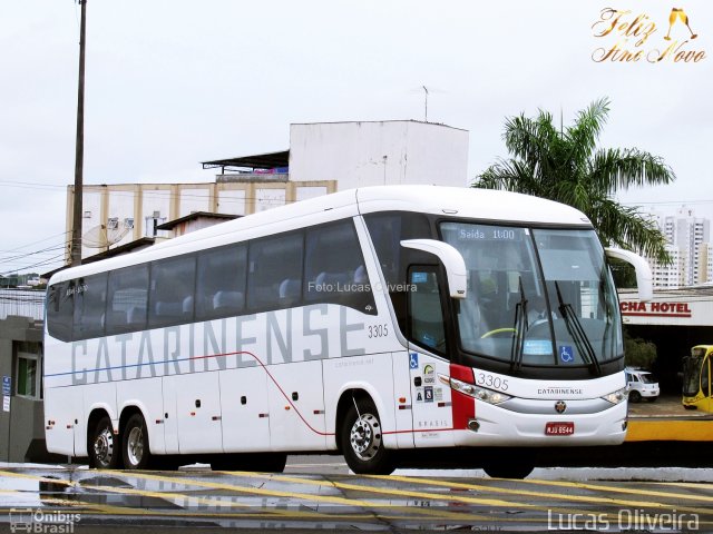 Auto Viação Catarinense 3305 na cidade de Londrina, Paraná, Brasil, por Lucas Oliveira . Número da foto: #4724937.