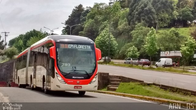 Visate - Viação Santa Tereza 793 na cidade de Caxias do Sul, Rio Grande do Sul, Brasil, por Alexandre Rodrigo. Número da foto: #4726752.