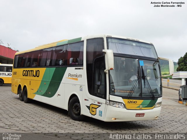 Empresa Gontijo de Transportes 12610 na cidade de João Monlevade, Minas Gerais, Brasil, por Antonio Carlos Fernandes. ID da foto: 4749060.