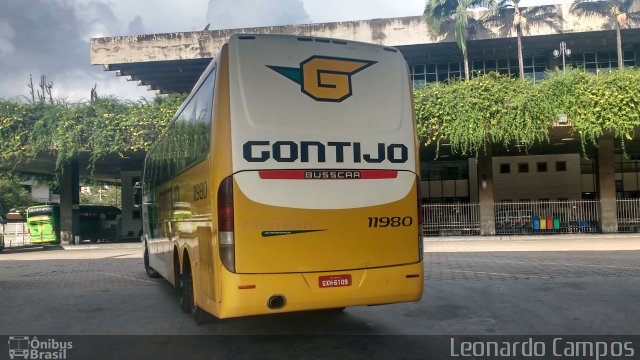 Empresa Gontijo de Transportes 11980 na cidade de Belo Horizonte, Minas Gerais, Brasil, por Leonardo Campos. ID da foto: 4747922.