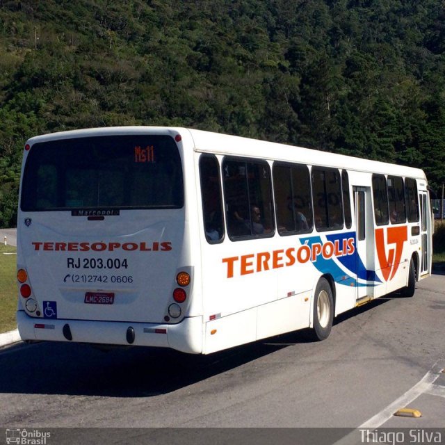 Viação Teresópolis RJ 203.004 na cidade de Teresópolis, Rio de Janeiro, Brasil, por Thiago Silva. Número da foto: #4749669.