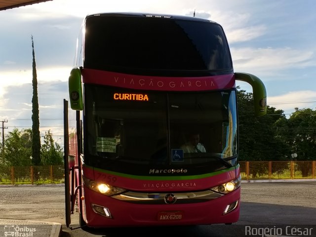 Viação Garcia 7259 na cidade de Rolândia, Paraná, Brasil, por Rogério César. Número da foto: #4748095.