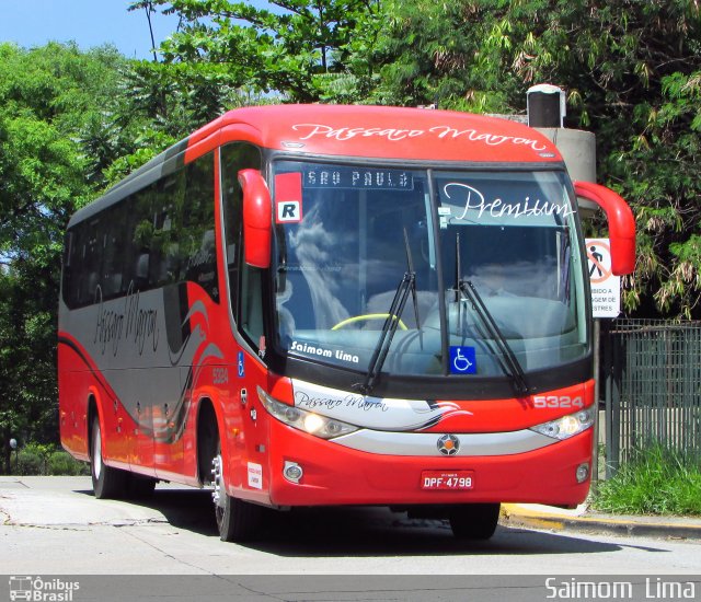 Empresa de Ônibus Pássaro Marron 5324 na cidade de São Paulo, São Paulo, Brasil, por Saimom  Lima. ID da foto: 4749501.