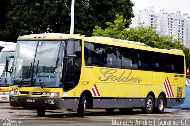 Viação Itapemirim 45245 na cidade de Goiânia, Goiás, Brasil, por Marcos André. ID da foto: 4749513.