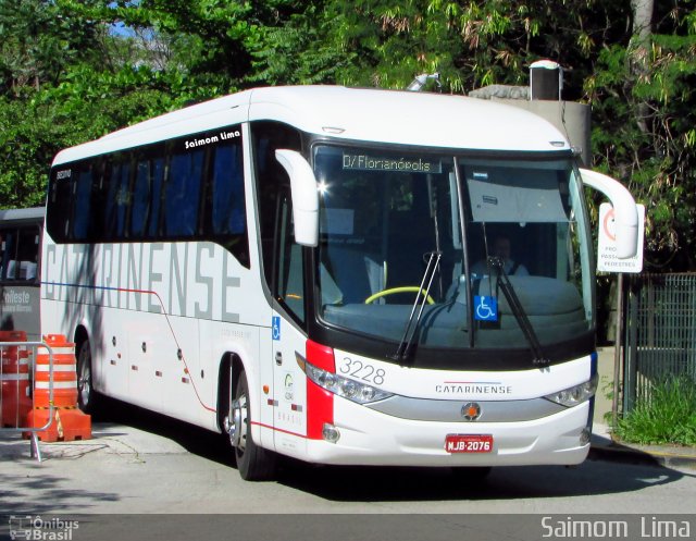 Auto Viação Catarinense 3228 na cidade de São Paulo, São Paulo, Brasil, por Saimom  Lima. ID da foto: 4749519.