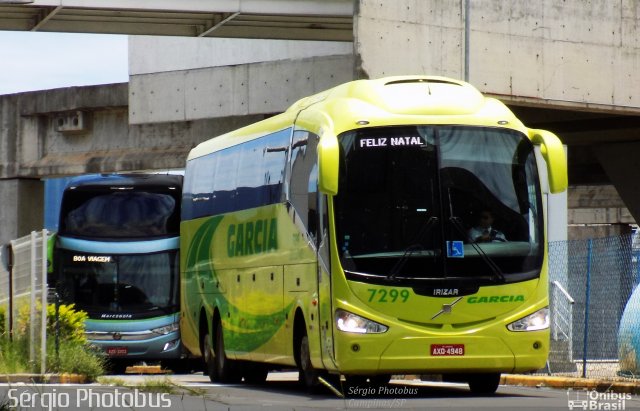 Viação Garcia 7299 na cidade de Campinas, São Paulo, Brasil, por Sérgio de Sousa Elias. Número da foto: #4750724.