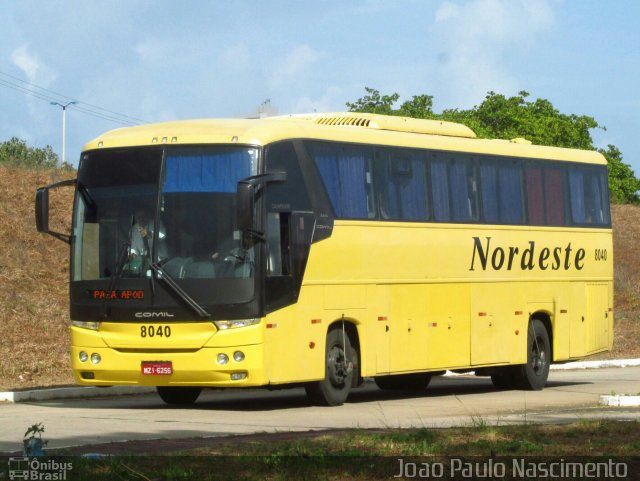 Viação Nordeste 8040 na cidade de Natal, Rio Grande do Norte, Brasil, por Joao Paulo Nascimento Silva. ID da foto: 4752565.