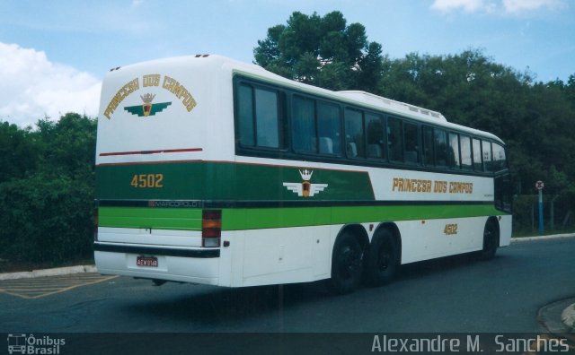 Expresso Princesa dos Campos 4502 na cidade de Ponta Grossa, Paraná, Brasil, por Alexandre M.  Sanches. Número da foto: #4753316.
