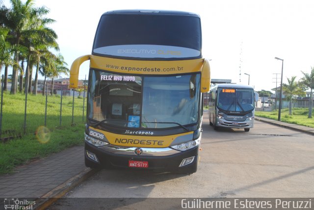 Expresso Nordeste 5005 na cidade de Campo Mourão, Paraná, Brasil, por Guilherme Esteves Peruzzi. Número da foto: #4752281.