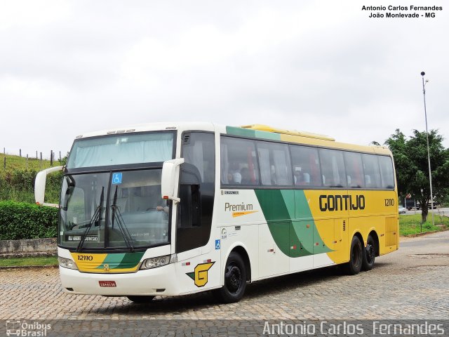 Empresa Gontijo de Transportes 12110 na cidade de João Monlevade, Minas Gerais, Brasil, por Antonio Carlos Fernandes. ID da foto: 4751477.