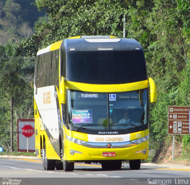 Viação São Gabriel 3020 na cidade de Viana, Espírito Santo, Brasil, por Saimom  Lima. ID da foto: 4755389.