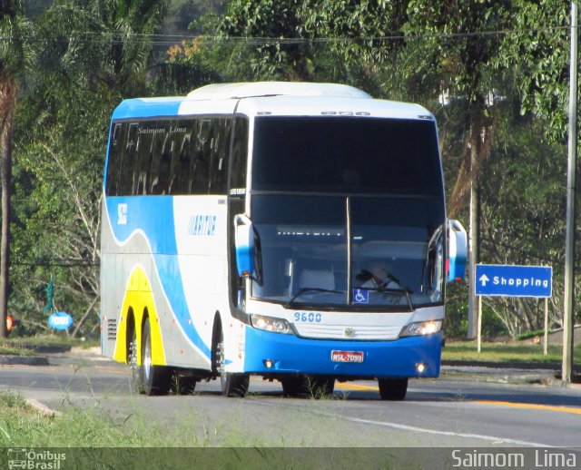 Aritur Transporte e Turismo 9600 na cidade de Viana, Espírito Santo, Brasil, por Saimom  Lima. ID da foto: 4755380.