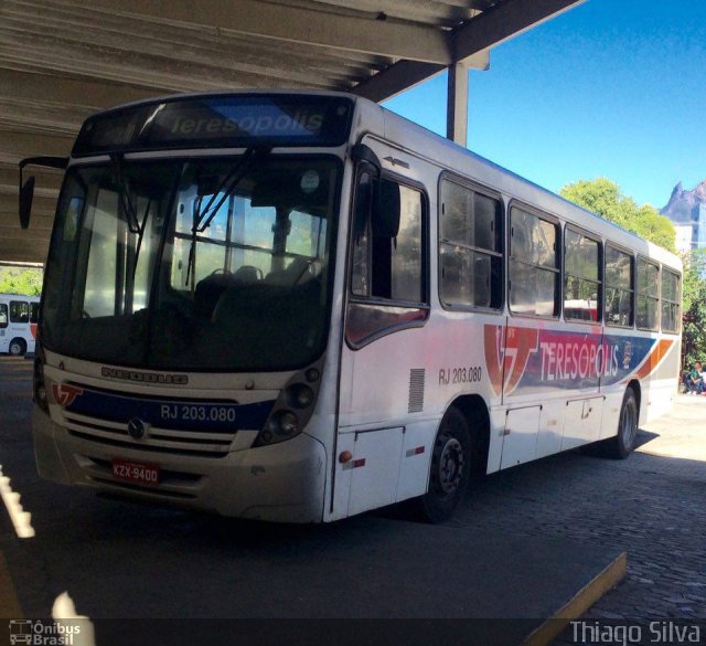 Viação Teresópolis RJ 203.080 na cidade de Teresópolis, Rio de Janeiro, Brasil, por Thiago Silva. Número da foto: #4754697.