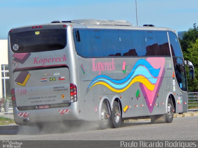 Kopereck Turismo 710 na cidade de Pelotas, Rio Grande do Sul, Brasil, por Paulo Ricardo  Rodrigues Villanova. Número da foto: #4754400.
