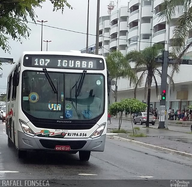 Viação Montes Brancos RJ 196.056 na cidade de Cabo Frio, Rio de Janeiro, Brasil, por RAFAEL  JUNIO FONSECA. ID da foto: 4758245.