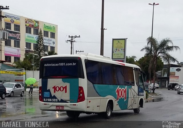 Auto Viação 1001 RJ 108.522  na cidade de Cabo Frio, Rio de Janeiro, Brasil, por RAFAEL  JUNIO FONSECA. ID da foto: 4758251.