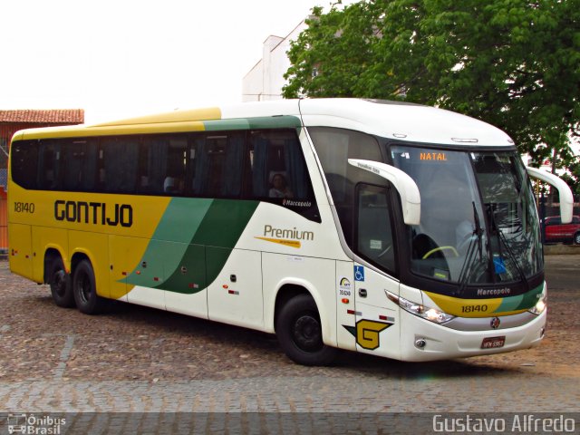 Empresa Gontijo de Transportes 18140 na cidade de Crato, Ceará, Brasil, por Gustavo Alfredo. Número da foto: #4756718.