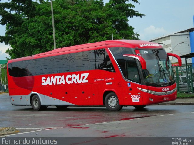 Viação Santa Cruz 209140 na cidade de São Paulo, São Paulo, Brasil, por Fernando Antunes. Número da foto: #4757924.