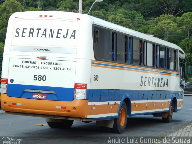 Viação Sertaneja 580 na cidade de Juiz de Fora, Minas Gerais, Brasil, por André Luiz Gomes de Souza. ID da foto: 4760291.