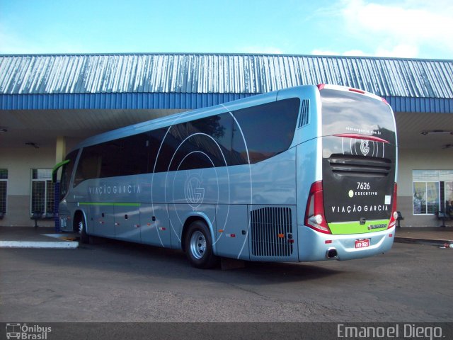 Viação Garcia 7626 na cidade de Rolândia, Paraná, Brasil, por Emanoel Diego.. ID da foto: 4758948.