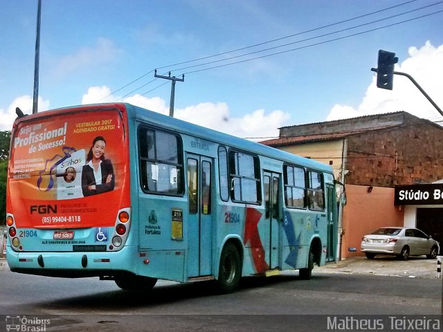 Aliança Transportes Urbanos 21904 na cidade de Fortaleza, Ceará, Brasil, por Matheus Lima Teixeira. ID da foto: 4758967.