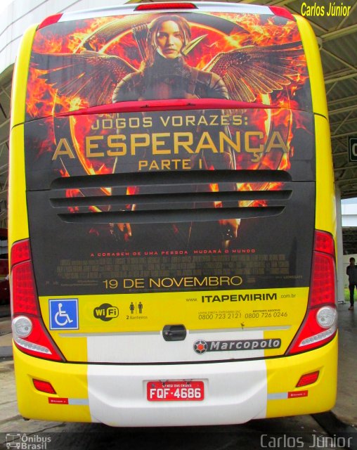 Viação Itapemirim 60783 na cidade de Goiânia, Goiás, Brasil, por Carlos Júnior. Número da foto: #4760049.