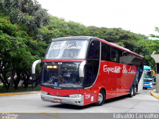 Expresso São Luiz 7230 na cidade de São Paulo, São Paulo, Brasil, por Edivaldo Carvalho. Número da foto: #4759592.