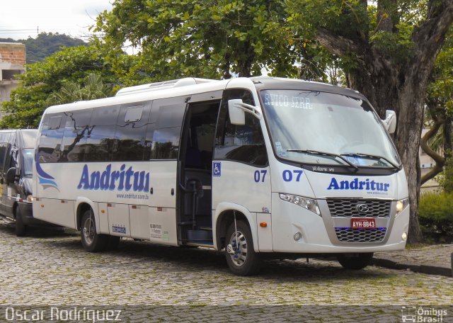 Andritur Transportes e Turismo 07 na cidade de Curitiba, Paraná, Brasil, por Oscar Rodriguez . Número da foto: #4761324.