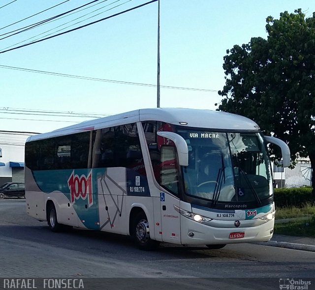 Auto Viação 1001 RJ 108.774 na cidade de Cabo Frio, Rio de Janeiro, Brasil, por RAFAEL  JUNIO FONSECA. Número da foto: #4762891.
