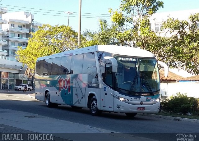 Auto Viação 1001 RJ 108.419 na cidade de Cabo Frio, Rio de Janeiro, Brasil, por RAFAEL  JUNIO FONSECA. ID da foto: 4763250.