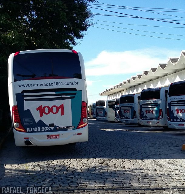 Auto Viação 1001 RJ 108.208 na cidade de Cabo Frio, Rio de Janeiro, Brasil, por RAFAEL  JUNIO FONSECA. ID da foto: 4762941.