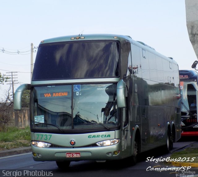 Viação Garcia 7737 na cidade de Campinas, São Paulo, Brasil, por Sérgio de Sousa Elias. Número da foto: #4762010.