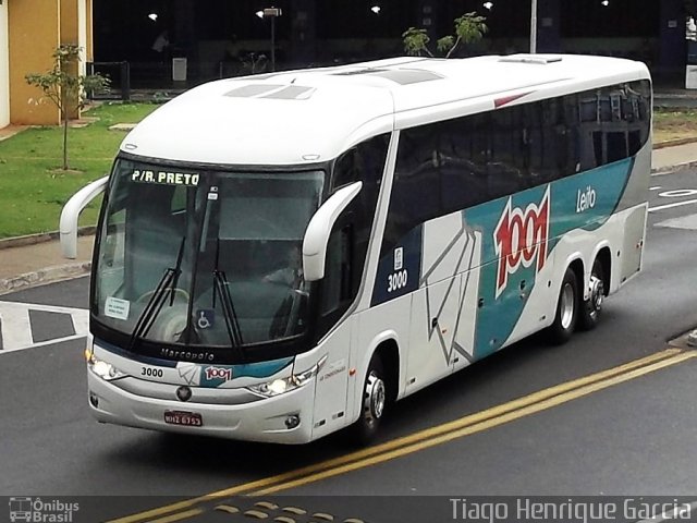 Auto Viação 1001 3000 na cidade de Ribeirão Preto, São Paulo, Brasil, por Tiago Henrique Garcia dos Santos. ID da foto: 4761644.