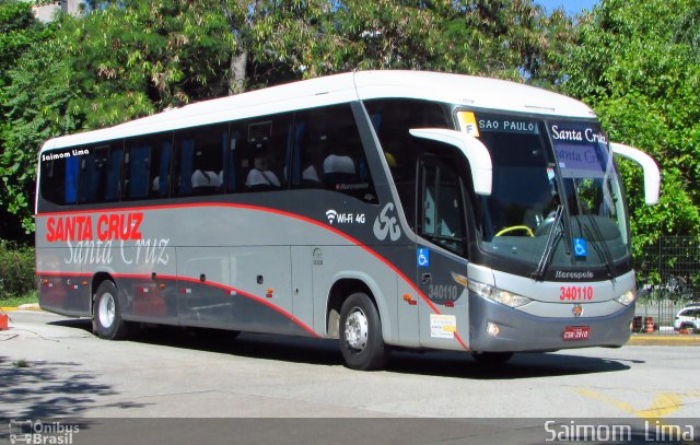 Viação Santa Cruz 340110 na cidade de São Paulo, São Paulo, Brasil, por Saimom  Lima. Número da foto: #4762734.