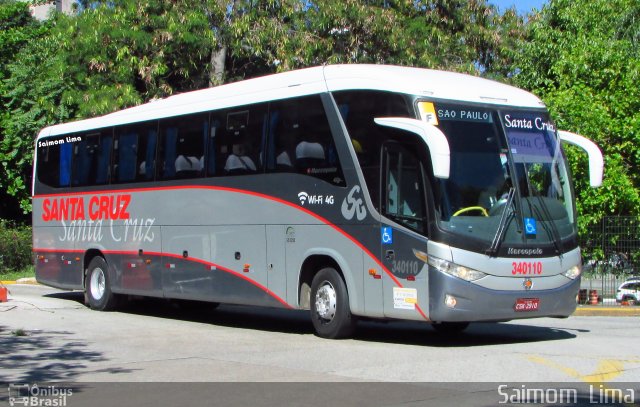 Viação Santa Cruz 340110 na cidade de São Paulo, São Paulo, Brasil, por Saimom  Lima. ID da foto: 4762734.