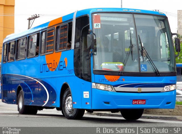 Litorânea Transportes Coletivos 7857 na cidade de São Paulo, São Paulo, Brasil, por Rafael Santos. ID da foto: 4760949.