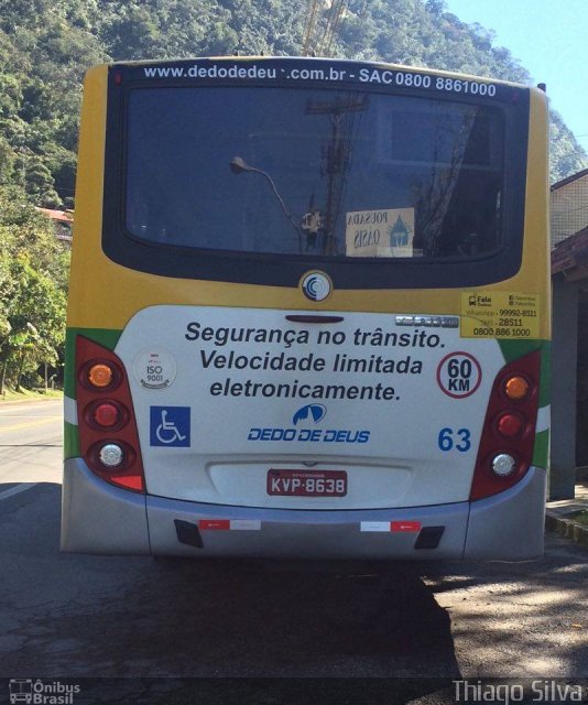Viação Dedo de Deus 63 na cidade de Teresópolis, Rio de Janeiro, Brasil, por Thiago Silva. Número da foto: #4764653.