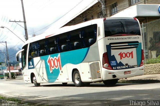 Auto Viação 1001 RJ 108.948 na cidade de Nova Friburgo, Rio de Janeiro, Brasil, por Thiago Silva. ID da foto: 4766196.