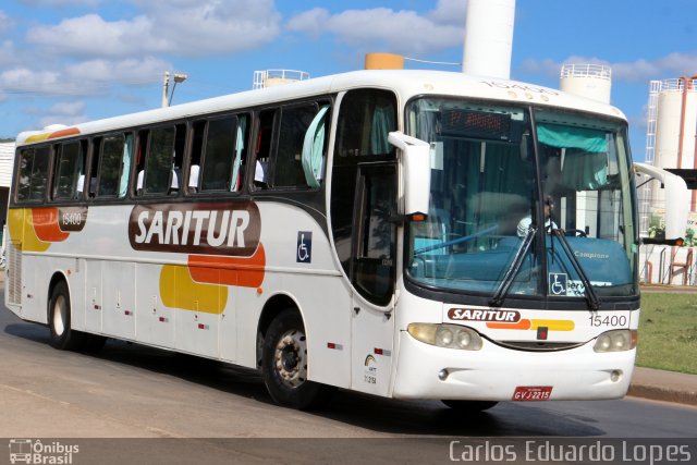 Saritur - Santa Rita Transporte Urbano e Rodoviário 15400 na cidade de Montes Claros, Minas Gerais, Brasil, por Carlos Eduardo Lopes. ID da foto: 4768476.