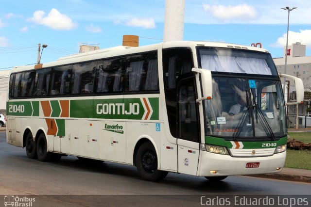 Empresa Gontijo de Transportes 21040 na cidade de Montes Claros, Minas Gerais, Brasil, por Carlos Eduardo Lopes. ID da foto: 4768468.