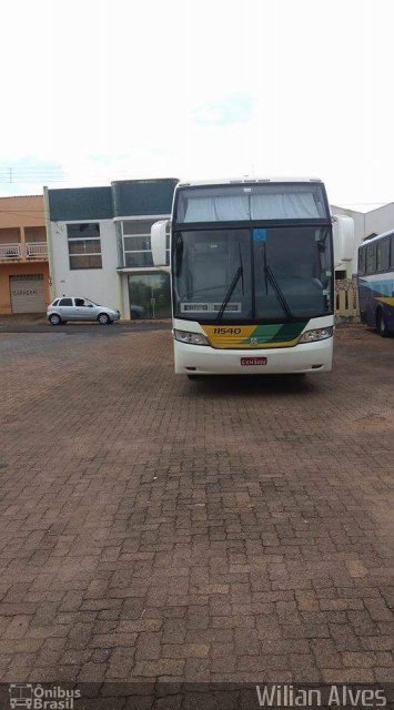 Empresa Gontijo de Transportes 11540 na cidade de Monte Carmelo, Minas Gerais, Brasil, por Wilian Alves. ID da foto: 4766703.