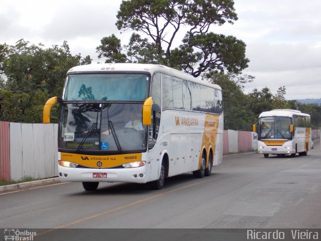 Viação Araguarina 10323 na cidade de Brasília, Distrito Federal, Brasil, por Ricardo Vieira. ID da foto: 4766944.