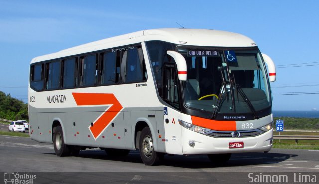 Viação Alvorada 832 na cidade de Vila Velha, Espírito Santo, Brasil, por Saimom  Lima. Número da foto: #4767883.