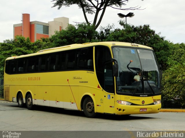 Viação Itapemirim 5531 na cidade de São Paulo, São Paulo, Brasil, por Ricardo Liberino. ID da foto: 4770303.