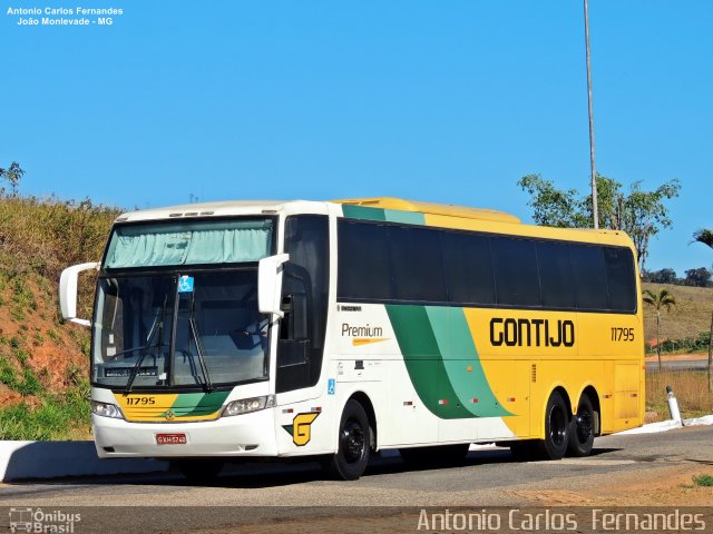 Empresa Gontijo de Transportes 11795 na cidade de João Monlevade, Minas Gerais, Brasil, por Antonio Carlos Fernandes. ID da foto: 4769214.