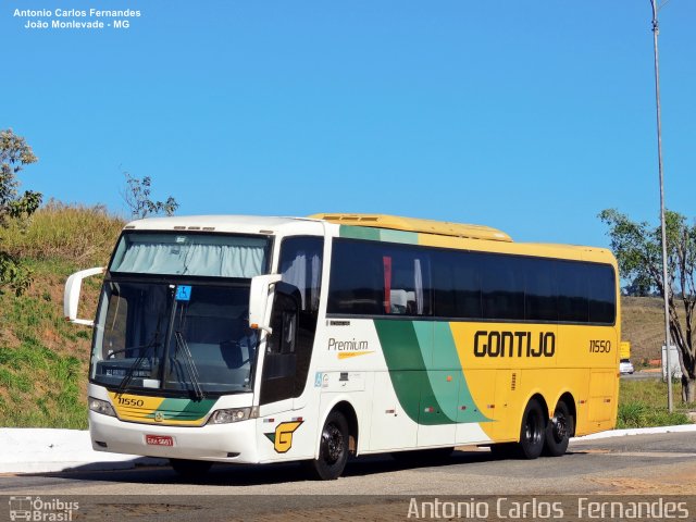 Empresa Gontijo de Transportes 11550 na cidade de João Monlevade, Minas Gerais, Brasil, por Antonio Carlos Fernandes. ID da foto: 4769227.