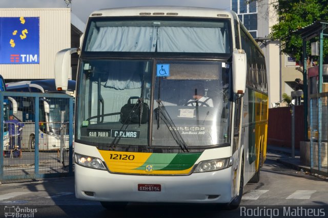 Empresa Gontijo de Transportes 12120 na cidade de Rio de Janeiro, Rio de Janeiro, Brasil, por Rodrigo Matheus. ID da foto: 4771215.