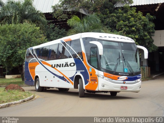 Expresso União 10202 na cidade de Anápolis, Goiás, Brasil, por Ricardo Vieira. ID da foto: 4769715.