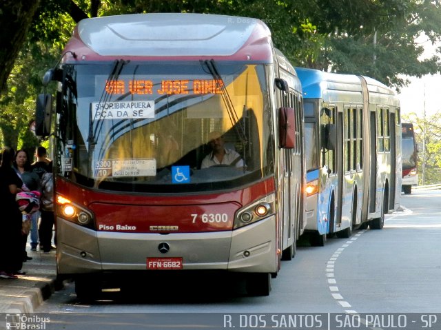 Viação Gatusa Transportes Urbanos 7 6300 na cidade de São Paulo, São Paulo, Brasil, por Rafael Santos. ID da foto: 4771386.