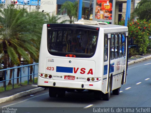 VSA - Viação Sol de Abrantes 423 na cidade de Salvador, Bahia, Brasil, por Gabriel Giacomin de Lima. Número da foto: #4769452.